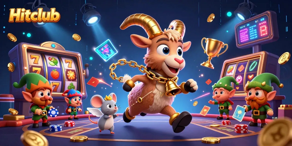 Engage in thrilling gameplay at Hitclub with vibrant characters and dynamic casino elements.
