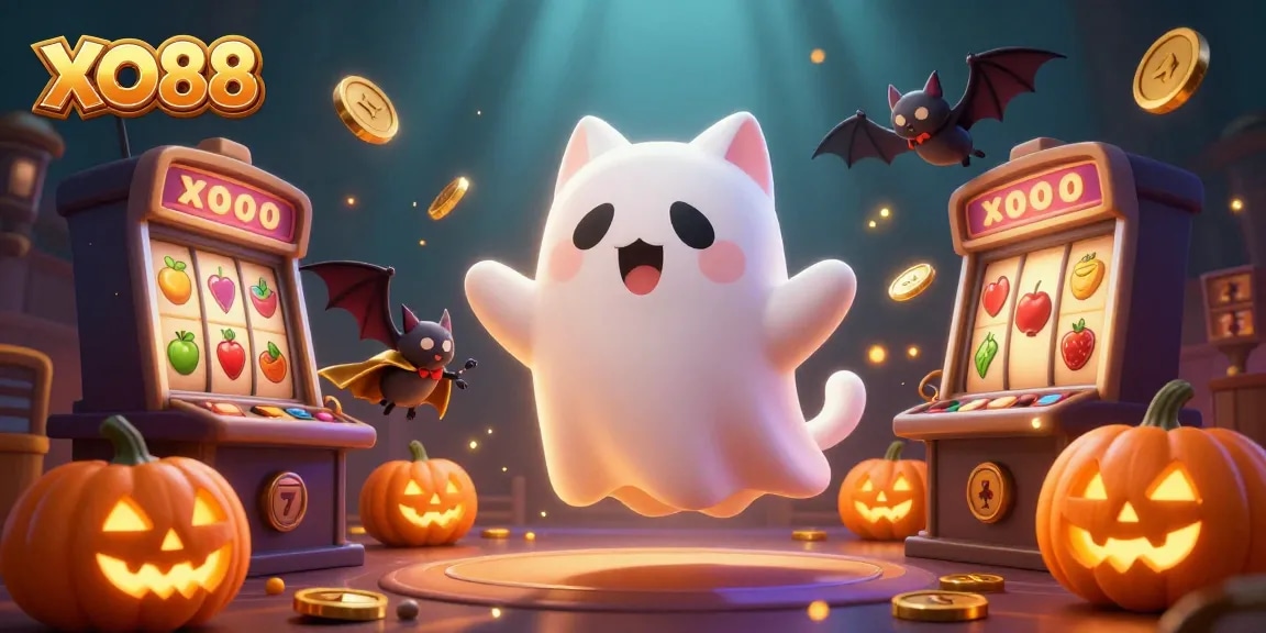 Spin and win with XO88's thrilling ghostly slot adventure through a haunted casino.