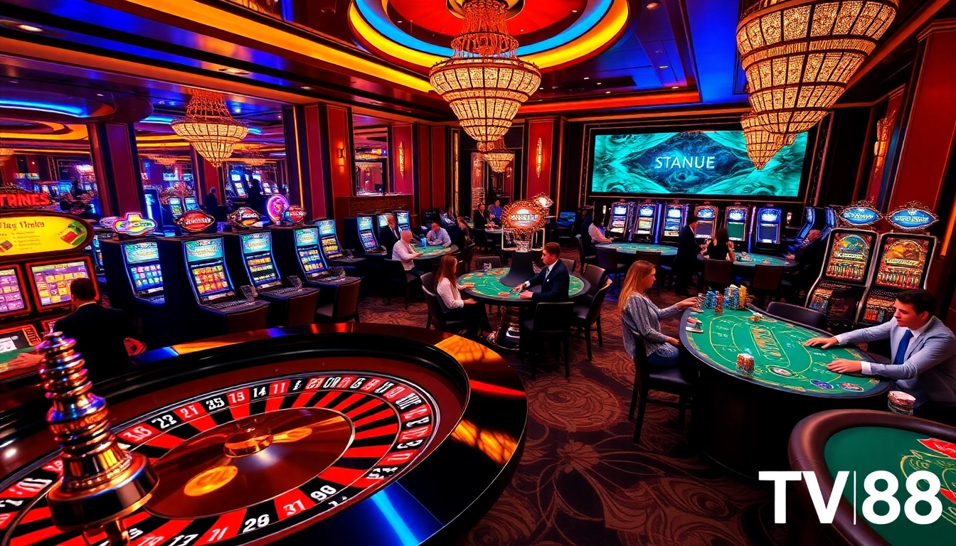 Win big at TV88 with an exciting roulette game and elegant casino atmosphere.
