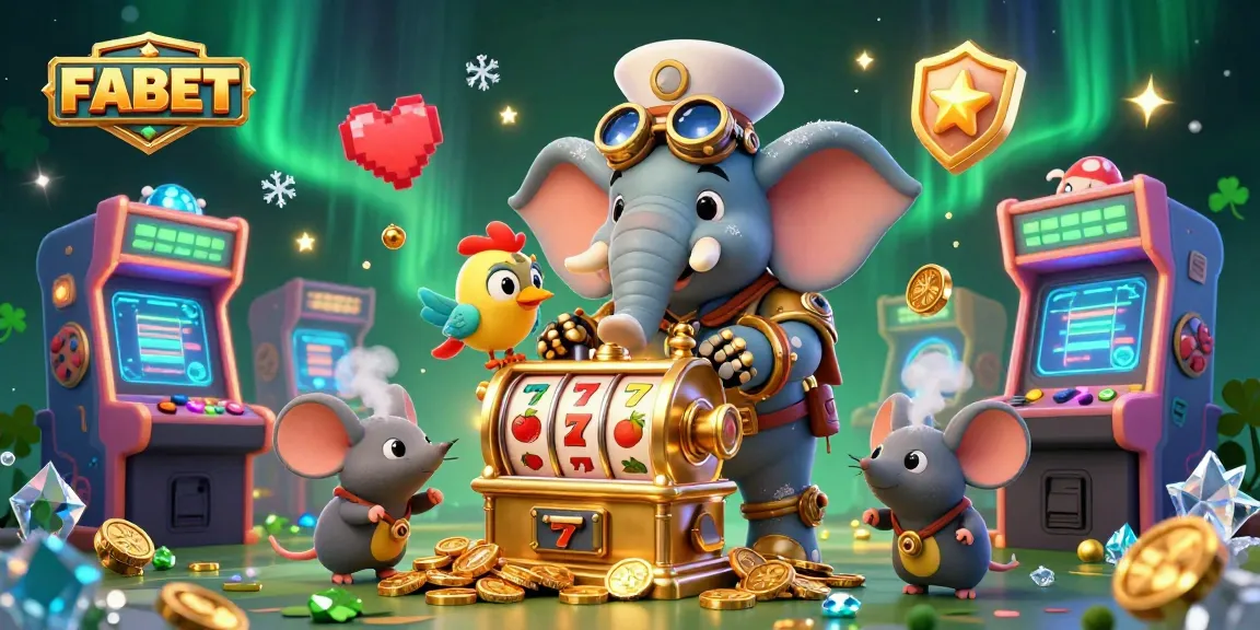 Play on FABET's vibrant slot machine contraption in a magical steampunk casino setting.