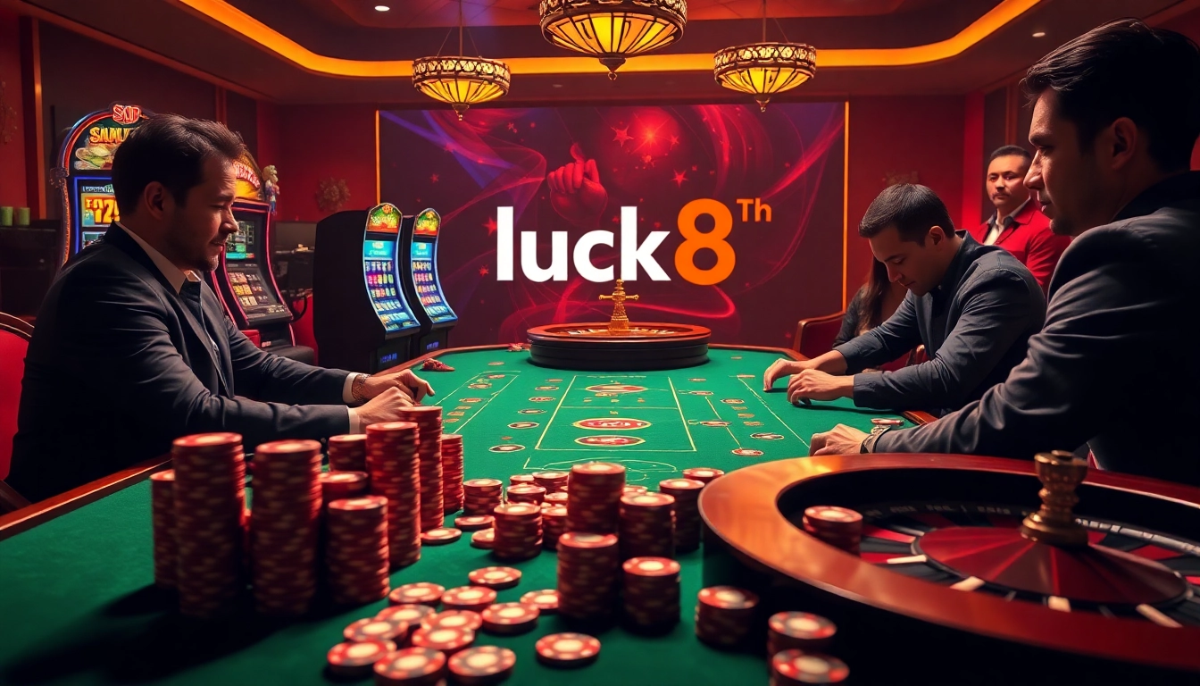 Experience high-energy gaming at https://luck8.discount/ with vibrant poker tables and exciting slot machines.