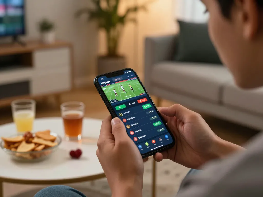 Engage in Bsport online betting with live odds on your smartphone, creating an exciting atmosphere.