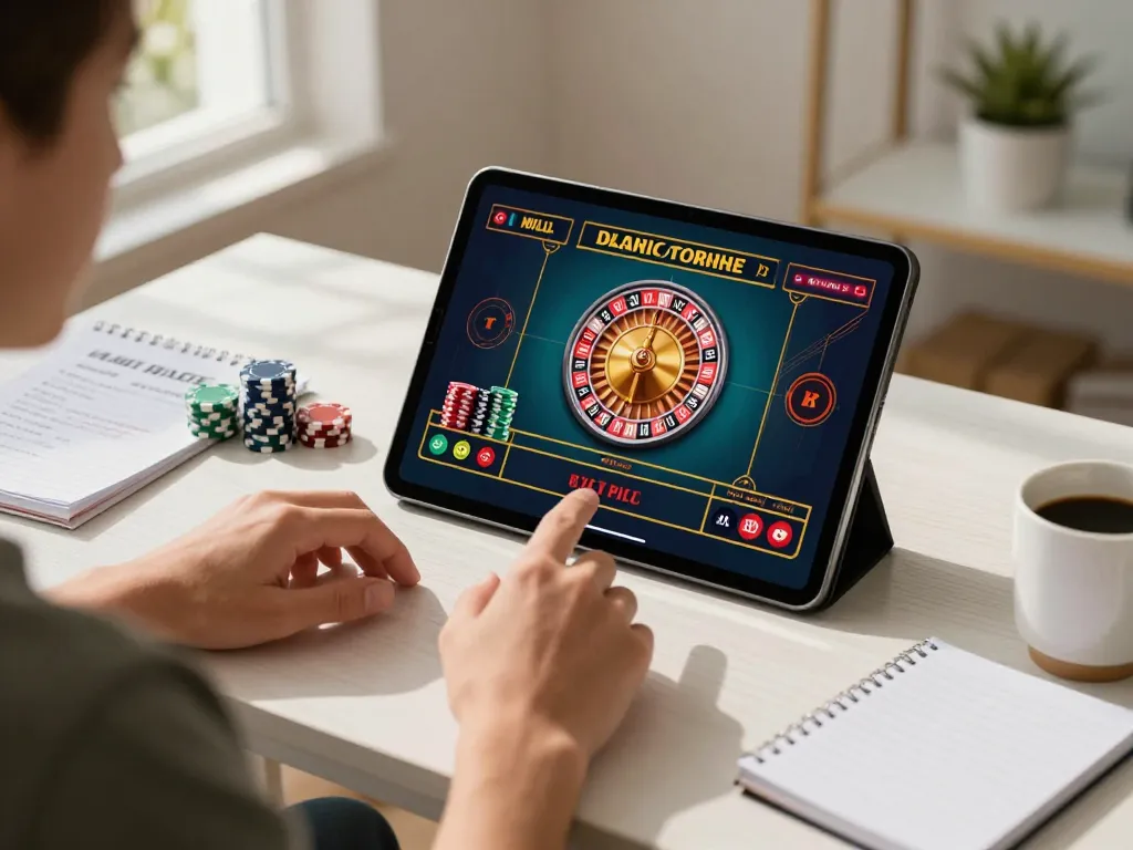 Engaging in thrilling roulette gameplay on 79king-vn platform with a modern gaming setup