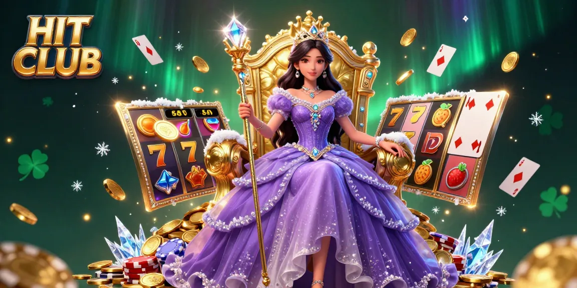 Experience the magic at HIT CLUB with vibrant slots and regal gaming elements enhancing the thrill.