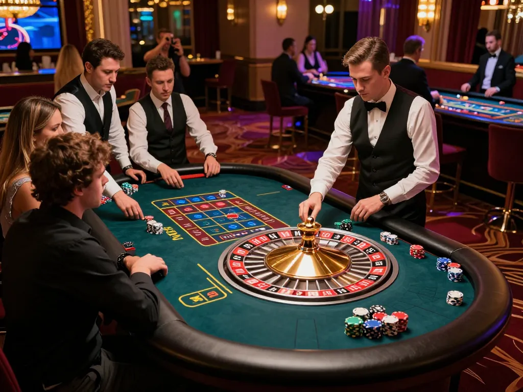 Players engaging in an intense mm 88 roulette game with vibrant colors and exciting atmosphere.