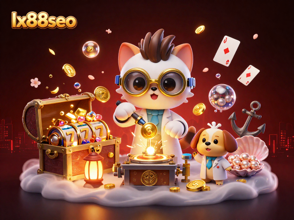 Spin the reels as the mad scientist cat creates jackpot machines at lx88seo casino