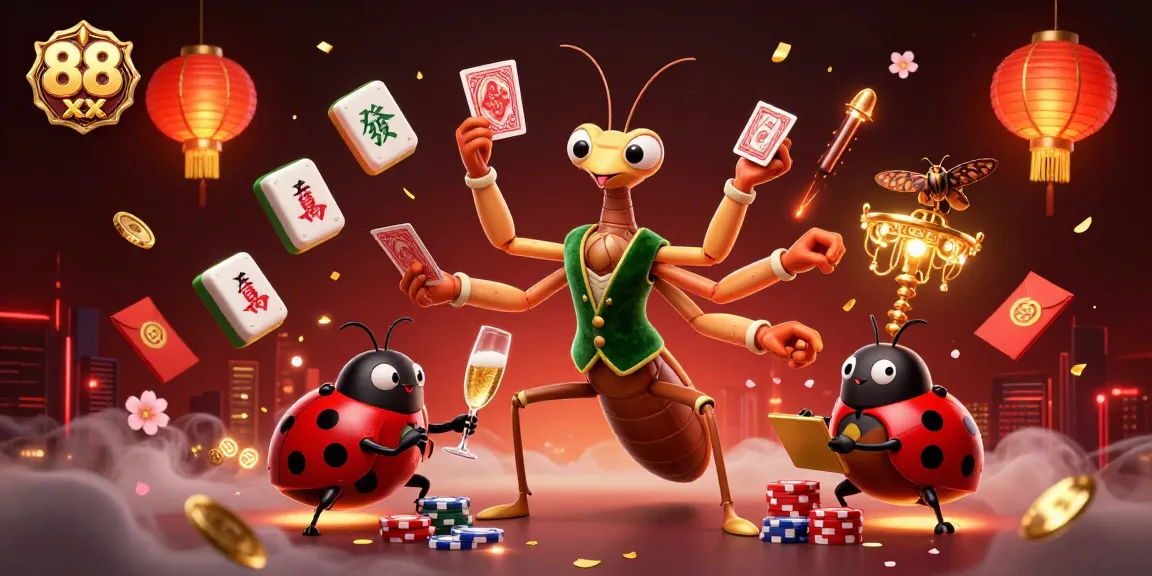 Experience thrilling gameplay at 88 xx casino, featuring dynamic cards, vibrant decorations, and immersive characters.