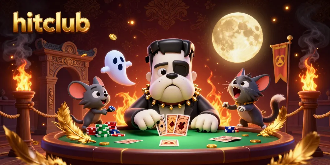 Experience thrilling gameplay at hitclub with a colorful, dynamic casino scene filled with monsters and gold.