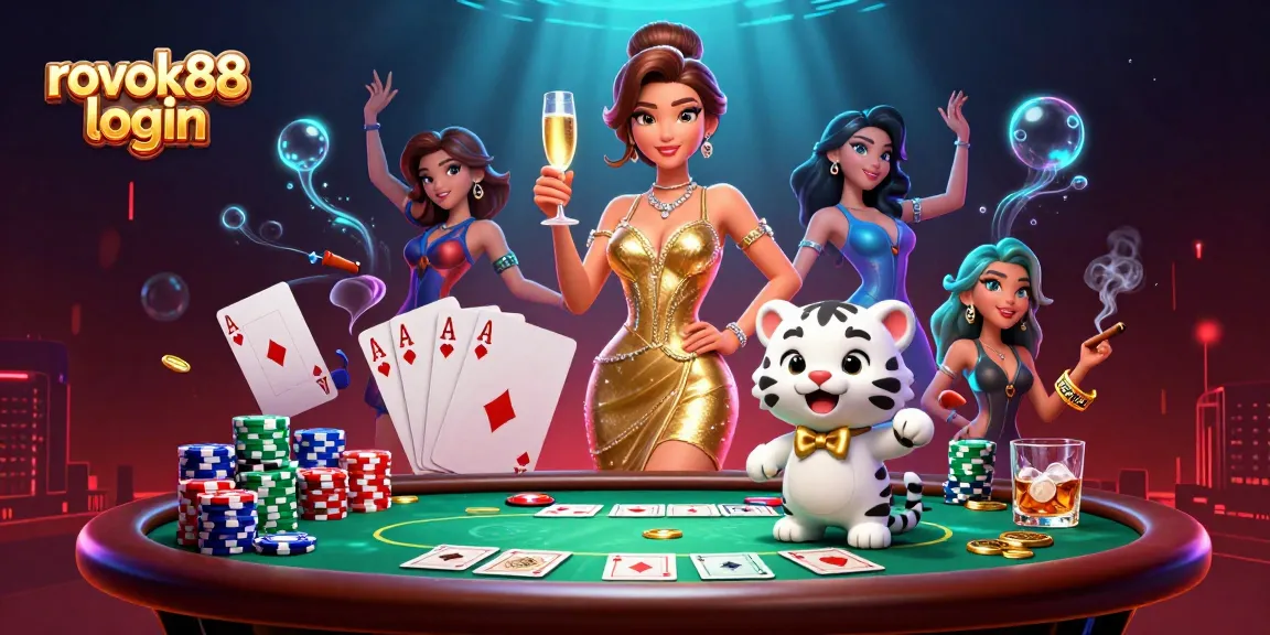 Experience the excitement of rokok88 login with glamorous casino elements and vibrant visuals.