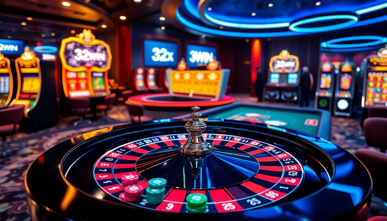 Experience the thrill of 32WIN at a luxurious online gambling casino with exciting games.