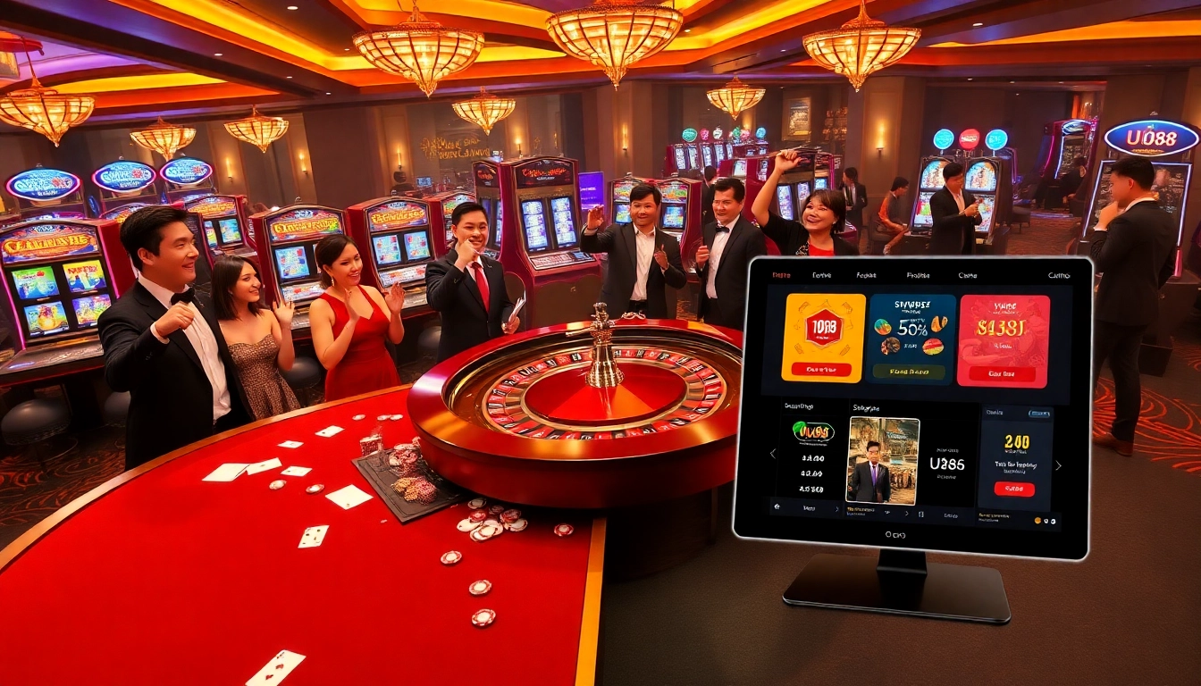 Experience thrilling gameplay at UU88 casino with colorful tables and exciting promotions.