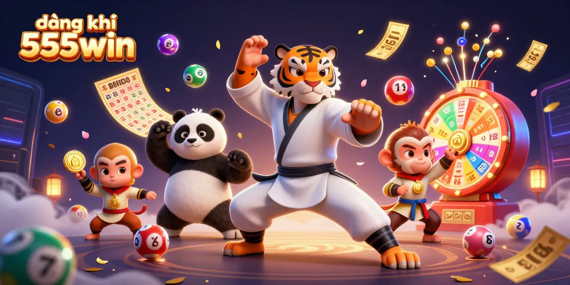 Experience the excitement of đăng ký 555win with vibrant casino elements and engaging characters.