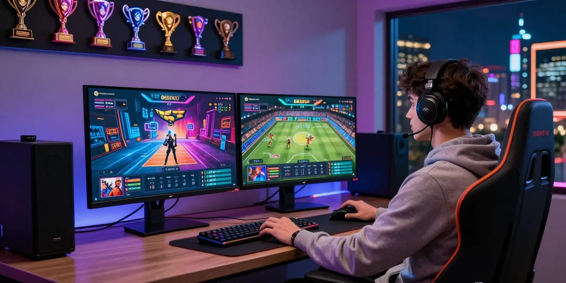 Player enjoying immersive 88m online gaming experience in modern digital setup