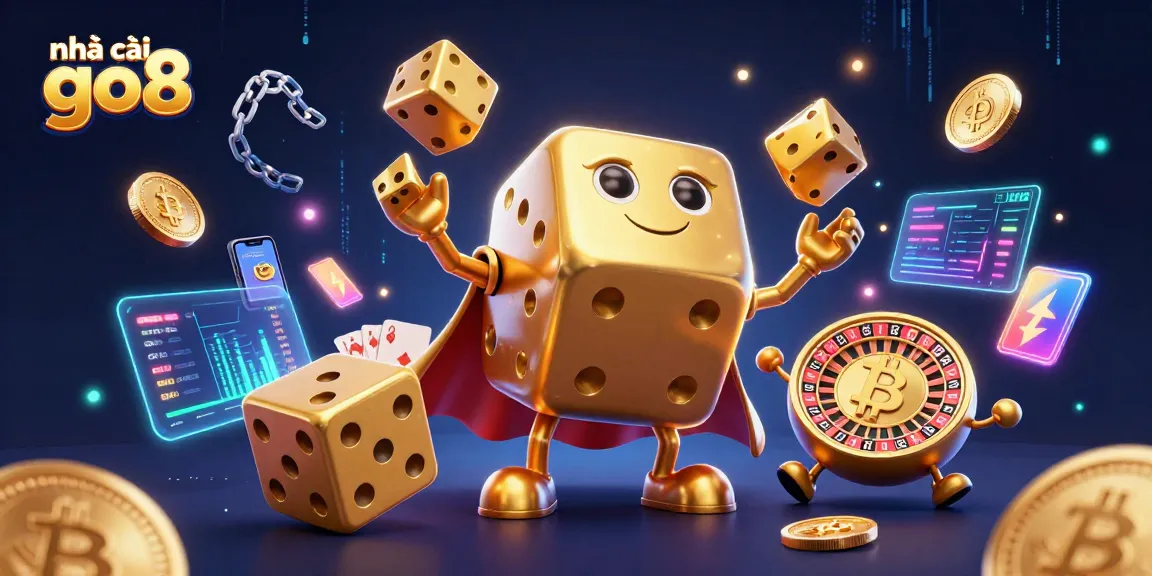 Engage with thrilling games at nhà cái go8, featuring vibrant 3D cartoon characters and dynamic casino elements.