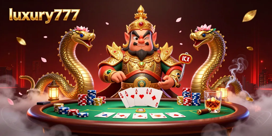 Engage in thrilling action with luxury777 as poker champions emerge from a mystical scene.