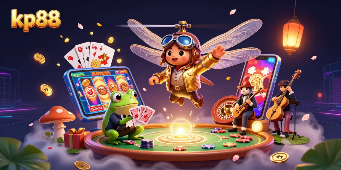 Engage with kp88's vibrant casino experience featuring characters, games, and dynamic action.