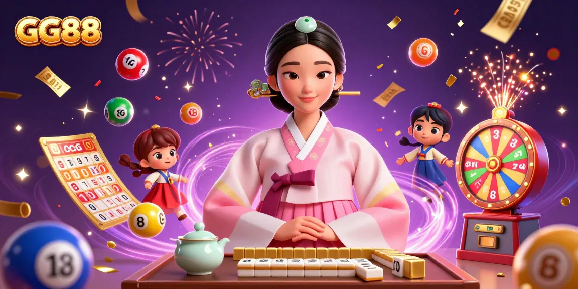 Experience the thrill of GG88 with dynamic betting illustrations showcasing lotteries and prizes.