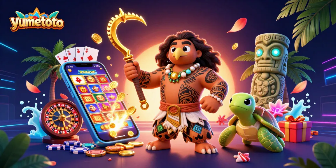 Engage with yumetoto's vibrant casino experience featuring dynamic gaming elements and colorful characters.